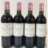 CHATEAU LARMANDE 1998 FOUR BOTTLES.