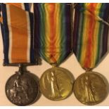 BRITISH WORLD WAR 1 MEDALS - War medal and Victory pair awarded to K-37300 Stoker 1st Class E. E. G.