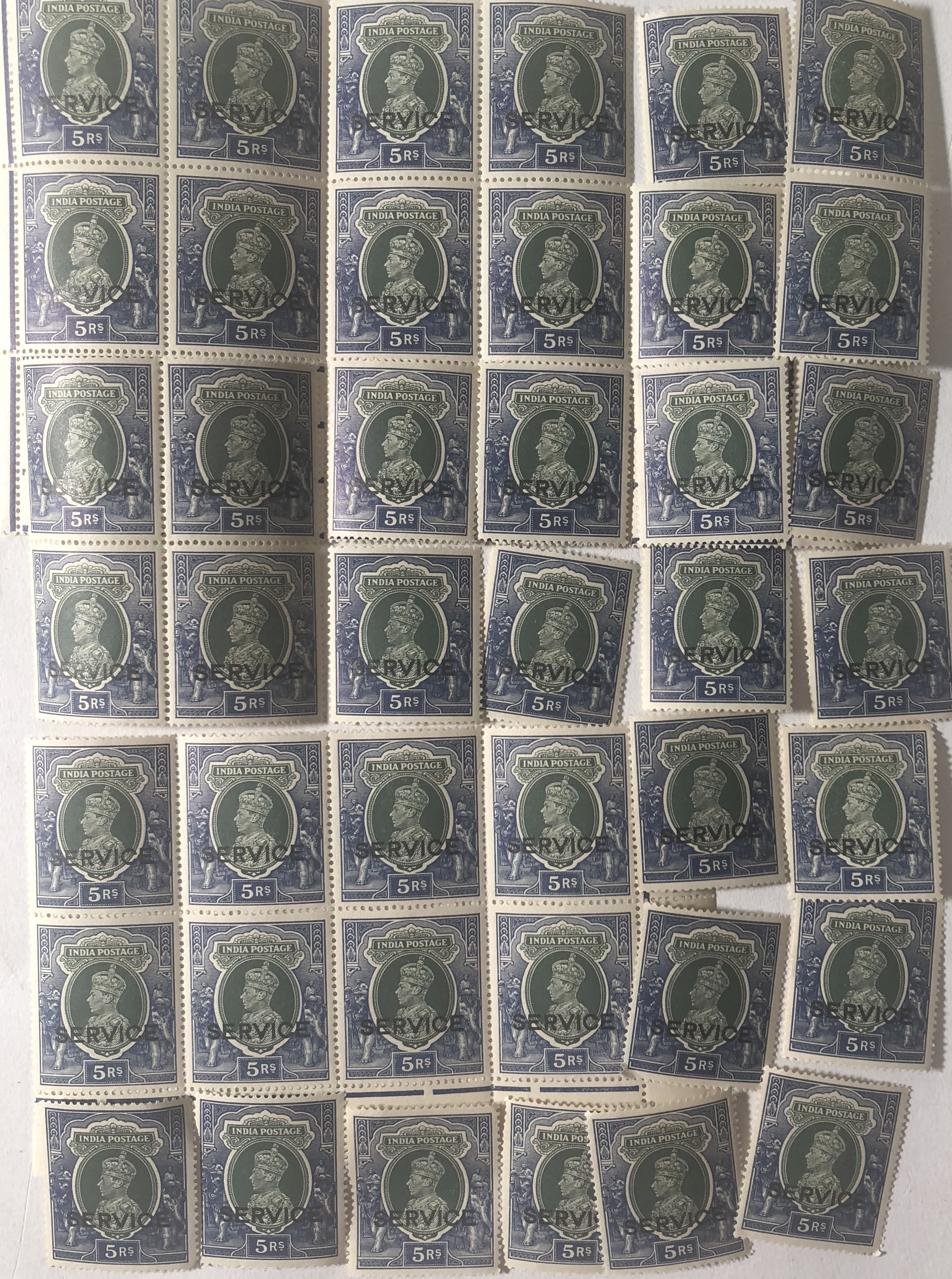 GEORGE VI INDIA MINT STAMPS. - Image 3 of 8