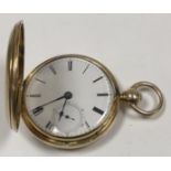 18CT GOLD POCKET WATCH.