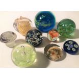 GLASS PAPERWEIGHTS INCLUDING CAITHNESS.