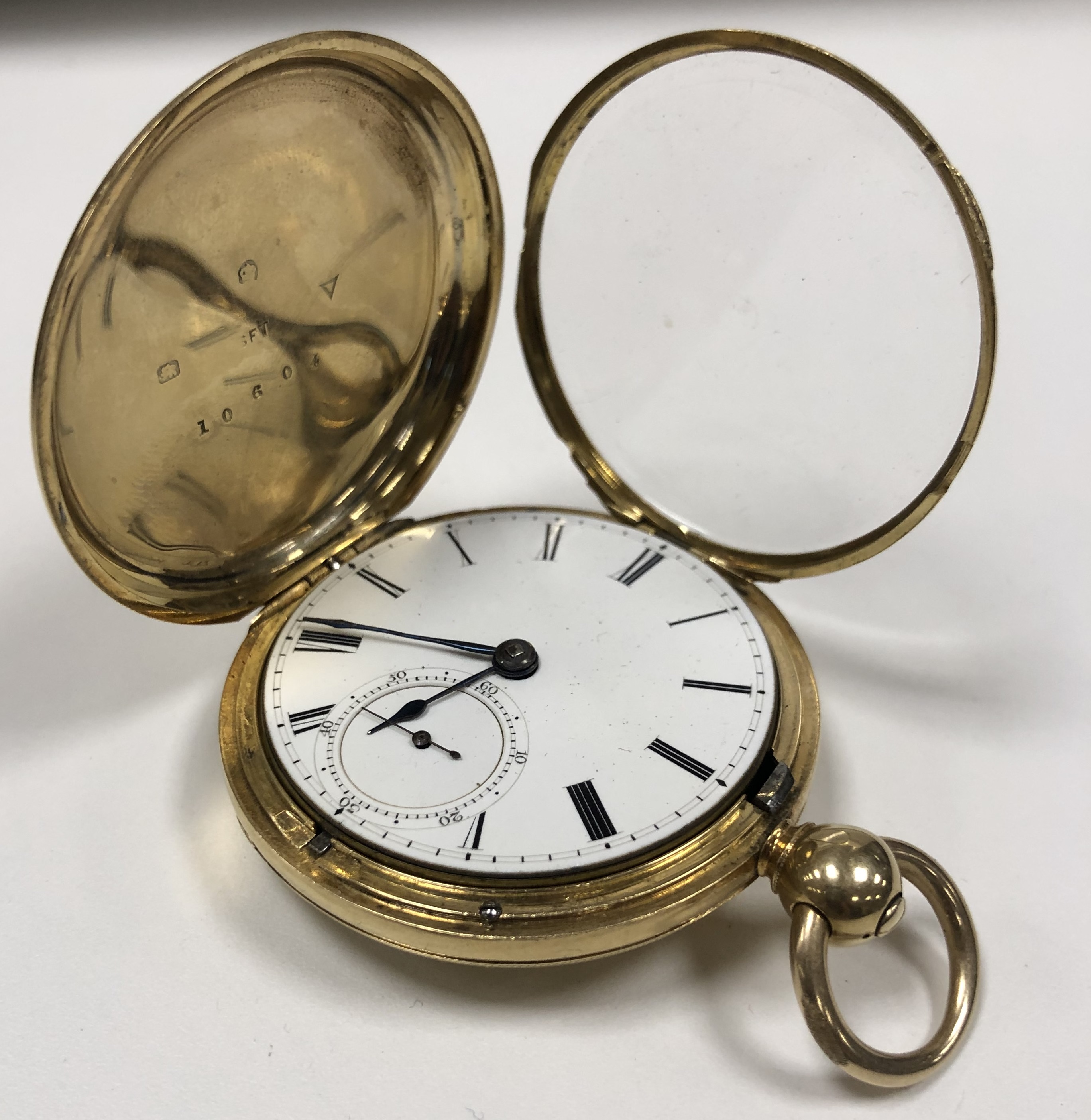 18CT GOLD POCKET WATCH. - Image 2 of 7