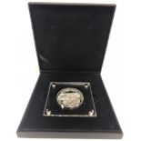 ARCTIC CONVOYS SILVER PROOF TEN POUND COIN. 0.925 silver, measuring 65mm and weighing 141.75g.