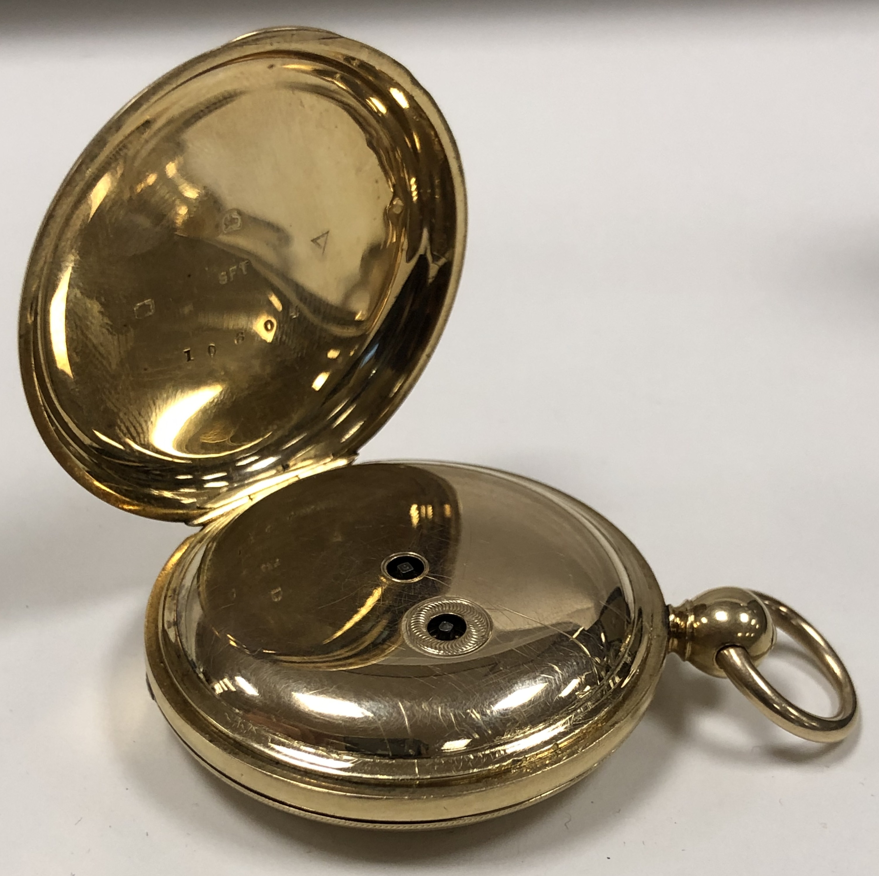 18CT GOLD POCKET WATCH. - Image 4 of 7