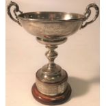 BOODLES SILVER TROPHY. A Boodle & Dunthorne silver trophy inscribed 'Mersey Golf Club The F. W.