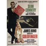 JAMES BOND GOLDFINGER SPANISH POSTER.