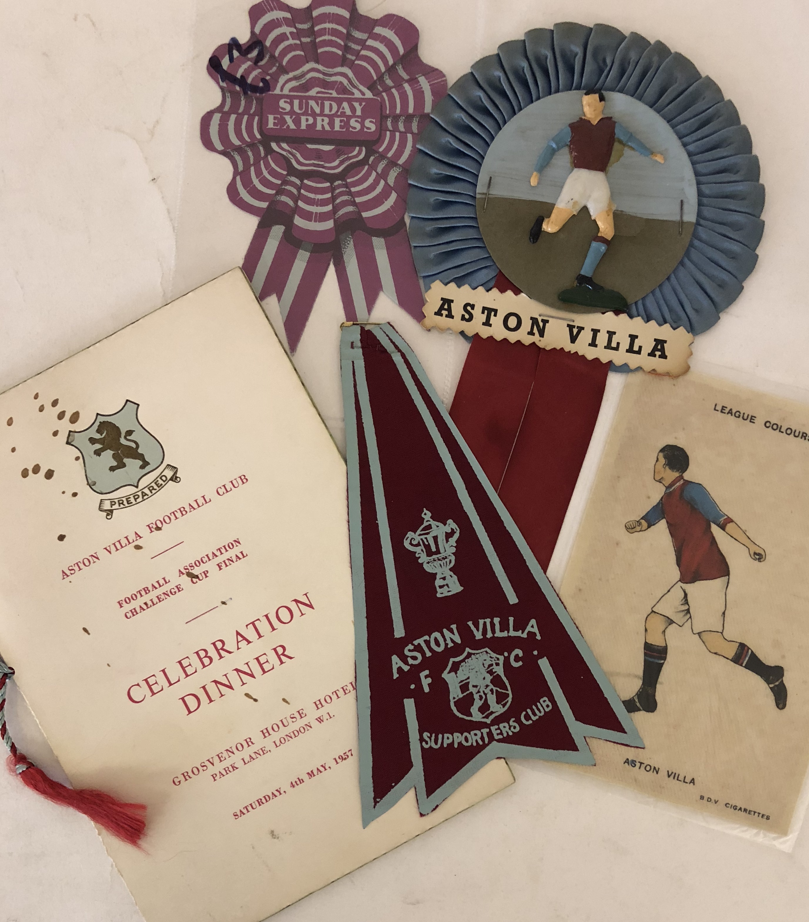 ASTON VILLA FA CUP 1957. - Image 2 of 6