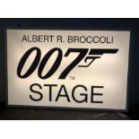 JAMES BOND STAGE SIGN FROM PINEWOOD STUDIOS.