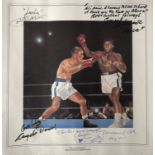 MUHAMMAD ALI SIGNED POSTER.