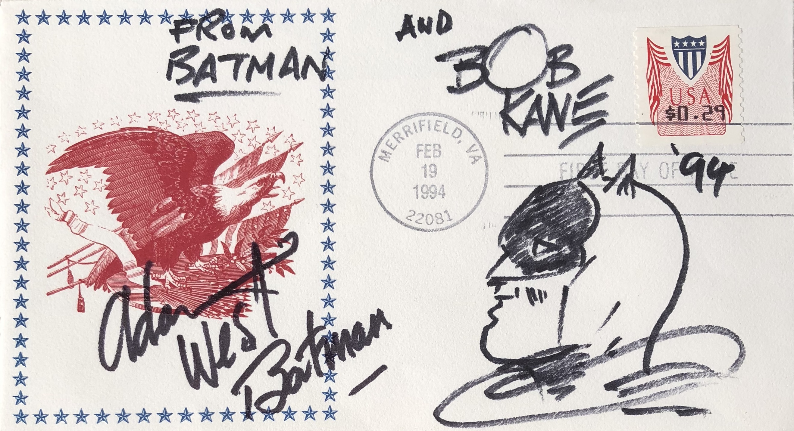 BATMAN STARS SIGNED. - Image 2 of 2