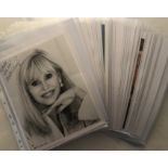 AUTOGRAPHS - a collection of 91 autographs from a variety of celebrities to include Eric Sykes,