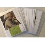 AUTOGRAPHS - a collection of 80 autographs from a variety of celebrities to include David Soul,