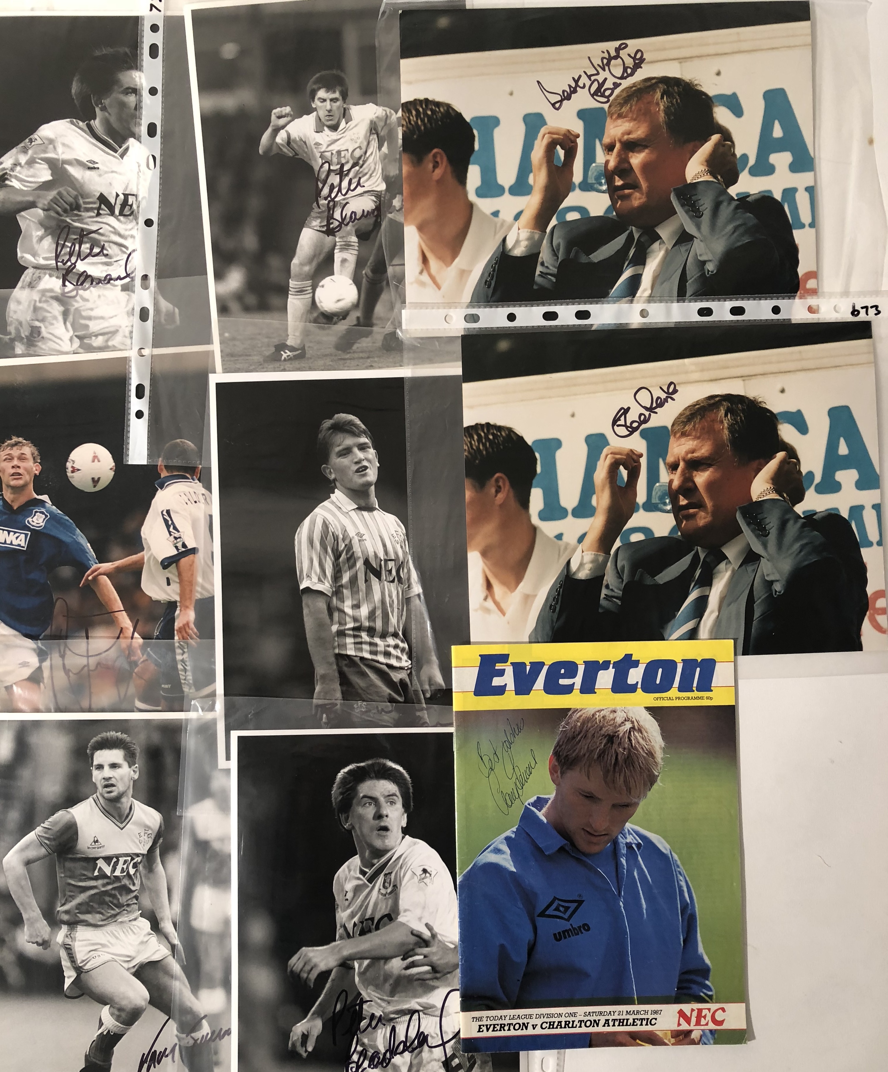 EVERTON STARS SIGNED. - Image 4 of 4