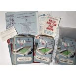 ASTON VILLA HOME PROGRAMMES AND SHARE APPLICATION DOCUMENTS.