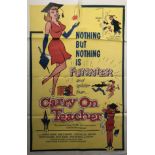 CARRY ON TEACHER ORIGINAL POSTER.