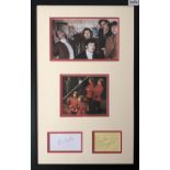 MONTY PYTHON STARS SIGNED DISPLAY.