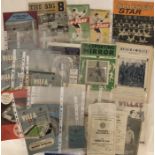 LATE 19TH/EARLY 20TH CENTURY ASTON VILLA PROGRAMMES AND MAGAZINE.