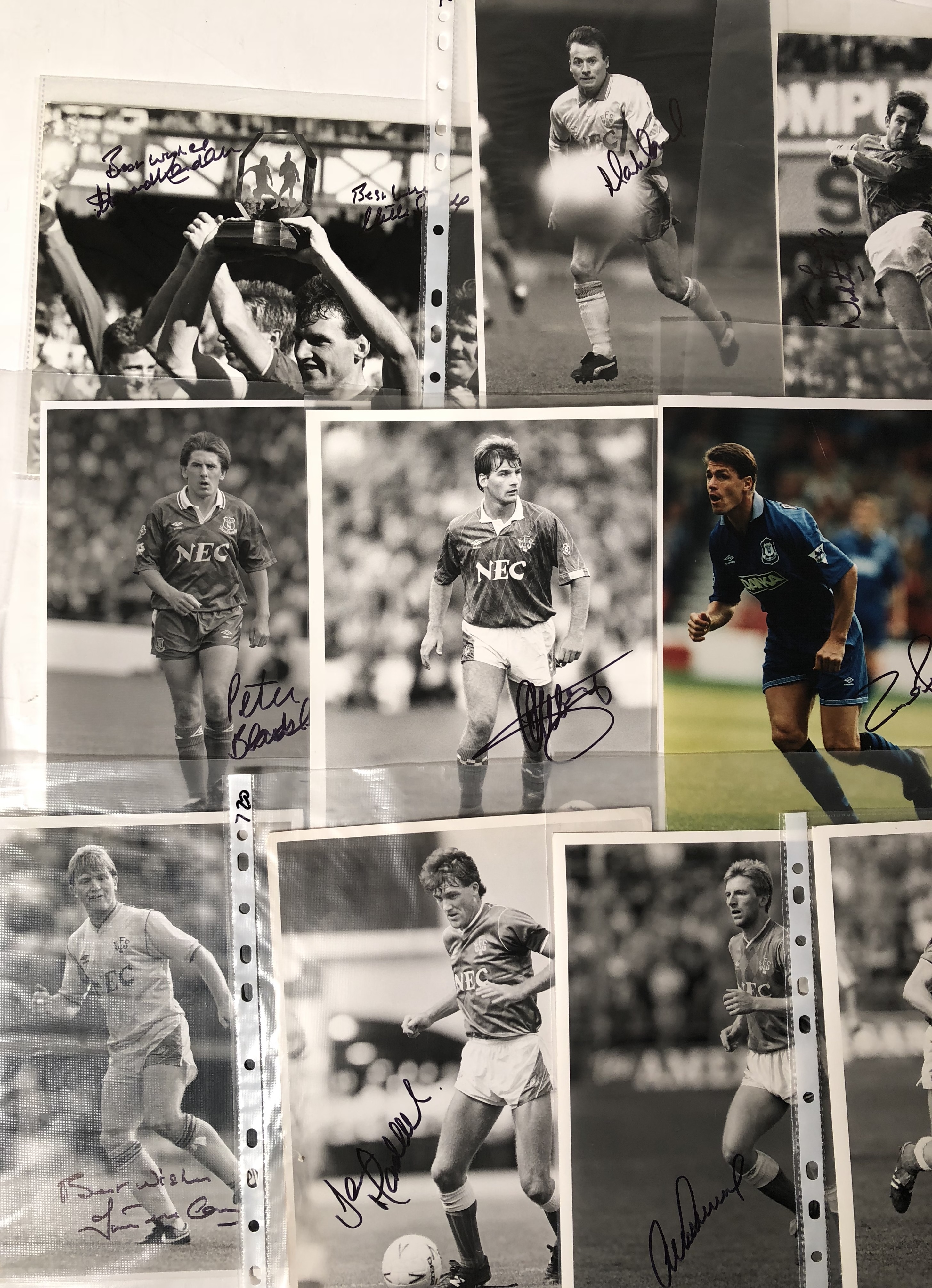 EVERTON STARS SIGNED. - Image 2 of 4