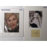 ZSA ZSA GABOR/ANITA EKBERG SIGNED. Two m