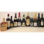 MIXED WINES AND SPIRITS. 16 assorted bot