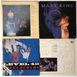 LEVEL 42 SIGNED. Six records signed by members of Level 42.