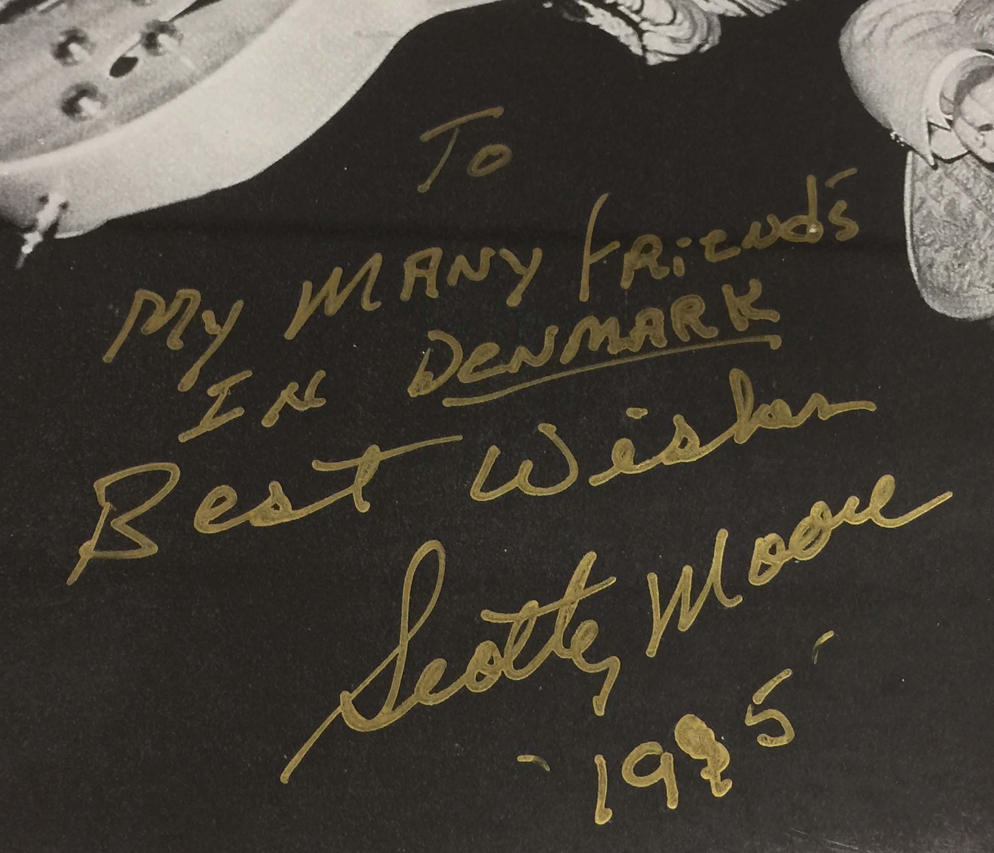 ROCK & ROLL MUSEUM DENMARK - ELVIS BAND MEMBERS AUTOGRAPHED. - Image 3 of 5