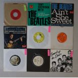 ARTISTS ASSOCIATED WITH THE BEATLES - 7". Cracking pack of 9 x 7" with 1 x 7" flexi.