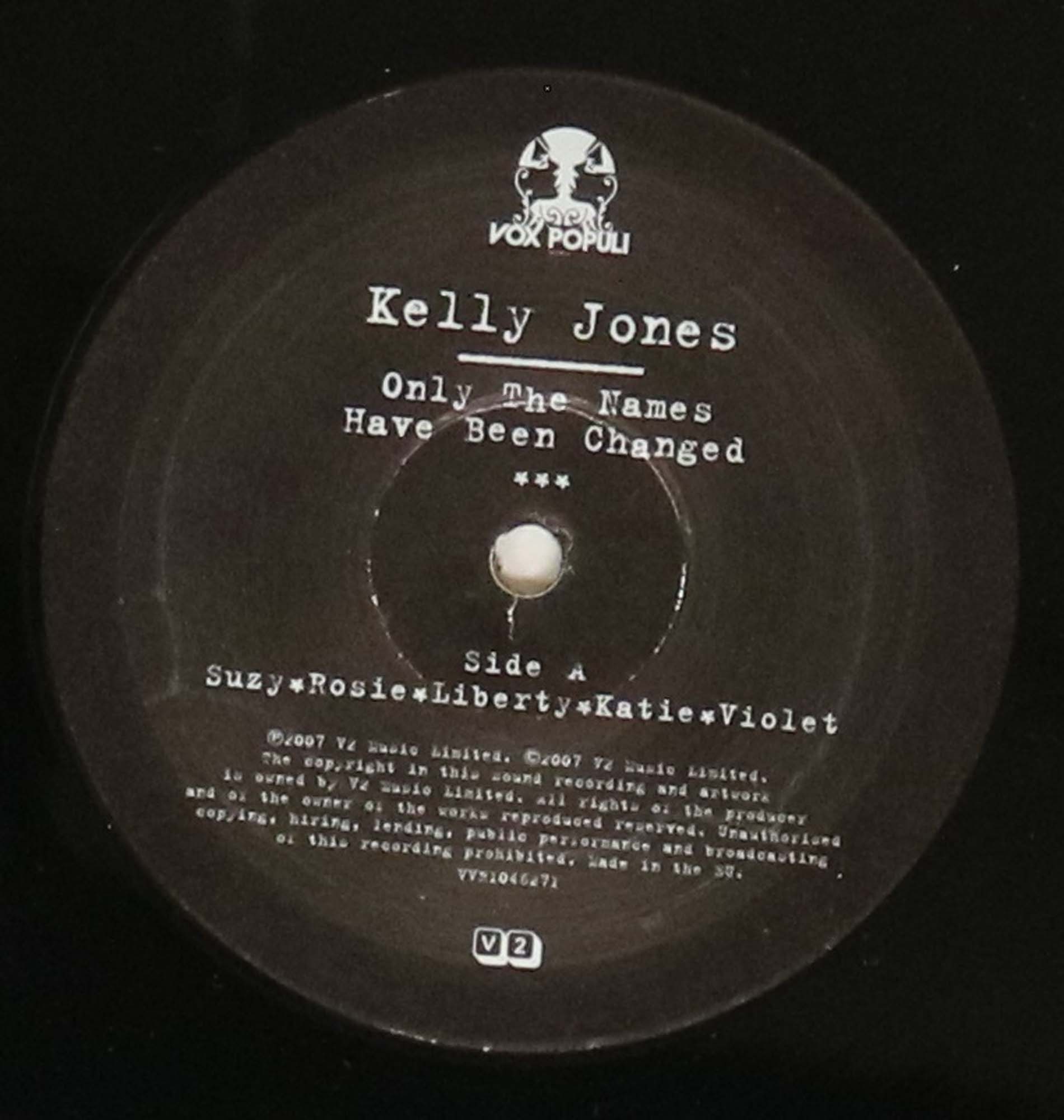 KELLY JONES - ONLY THE NAMES HAVE BEEN CHANGED LP (V2 RECORDS - VVR1046271). - Image 3 of 4