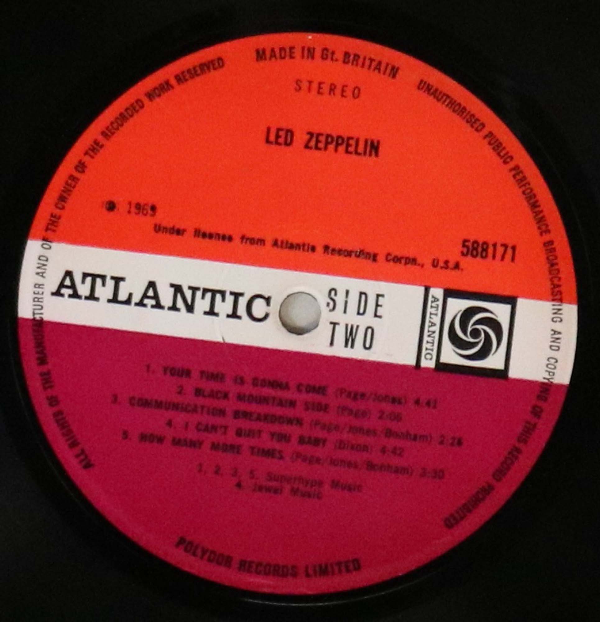 LED ZEPPELIN - I (1ST UK PRESSING LP - ATLANTIC 588171). - Image 4 of 4