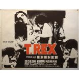 T REX POSTER 1971. An original poster for a 2nd July 1971 T.