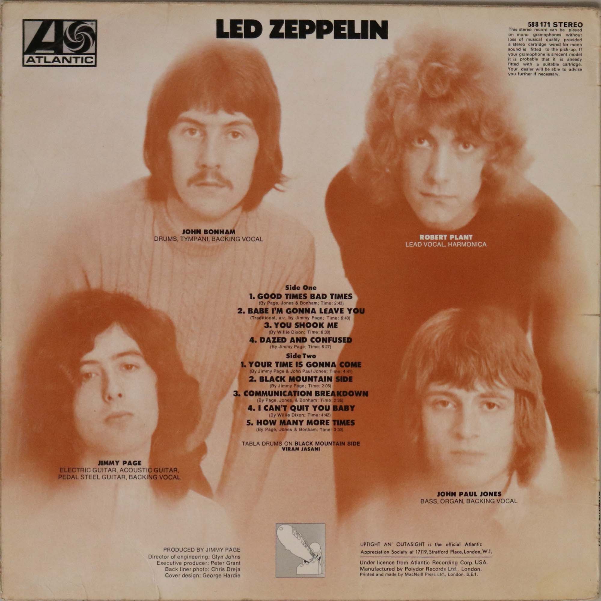 LED ZEPPELIN - I (1ST UK PRESSING LP - ATLANTIC 588171). - Image 2 of 4
