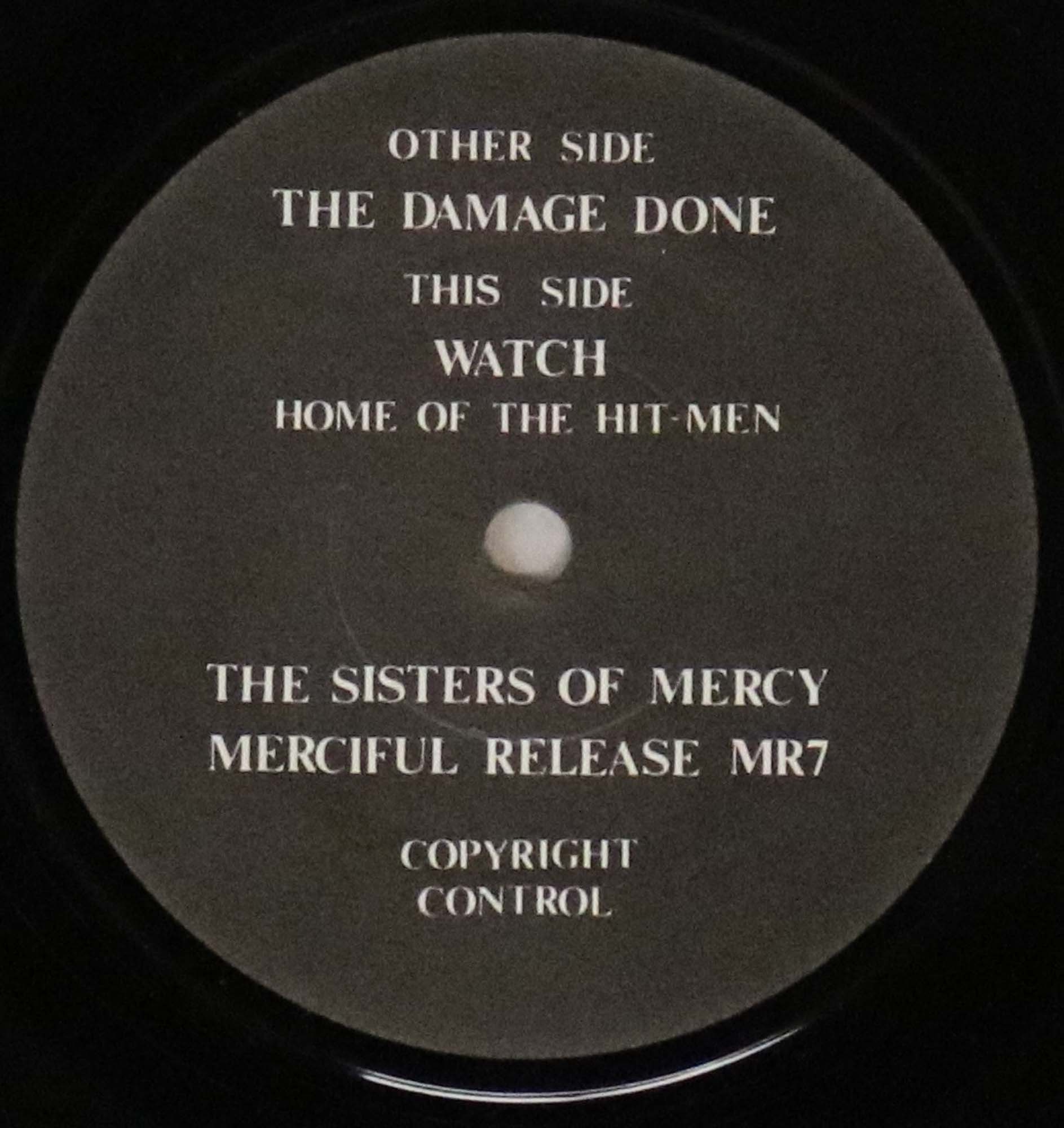 THE SISTERS OF MERCY - THE DAMAGE DONE 7" (MERCIFUL RELEASE MR7). - Image 4 of 4