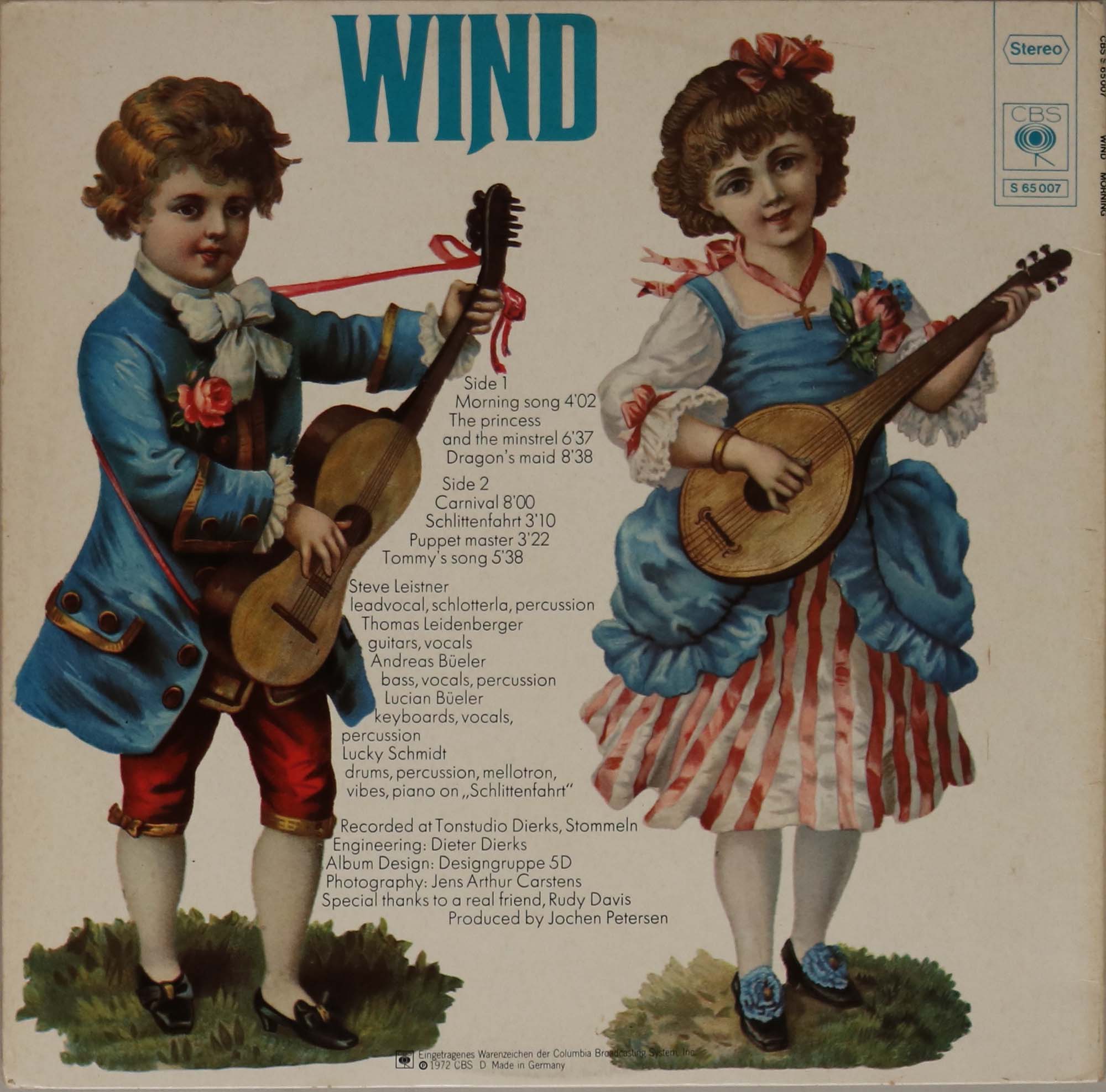 WIND - MORNING LP (CBS S 65 007). - Image 2 of 4