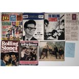 ROLLING STONES MEMORABILIA INC 1965 PROGRAMME AND GEORDIE SIGNED PAGE.