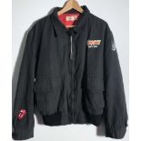 ROLLING STONES DIRTY WORK JACKET. A 1986 Rolling Stones 'Dirty Work' tour jacket, size XL.