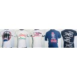 THE JAM T-SHIRTS. Five original 'The Jam' t-shirts. Sizes to vary though typically between S - M.