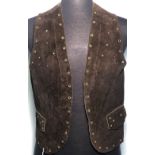 JIMI HENDRIX OWNED AND WORN WAISTCOAT.