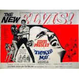 ELVIS TICKLE ME POSTER. An original folded UK quad (30 x 40") poster for Elvis in Tickle Me.