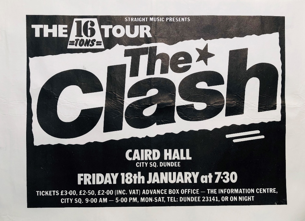 CLASH 1980 DUNDEE POSTER.