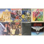HEAVY/METAL/ROCK - LPs/7". Superb collection of around 40 x LPs with around 10 x 7"s.