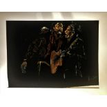 RONNIE WOOD SIGNED PRINT.