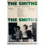 SMITHS/JAMES MEAT IS MURDER TOUR BILLBOARD POSTER.