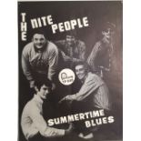 THE NITE PEOPLE. An original 1967 promotional poster for The Nite People - Summertime Blues.