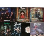 SAVATAGE - LPs. Savage bundle of 6 x LPs with 1 x 12" promo.