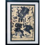 JAMIE REID THE EVIL ONES HAND SIGNED PRINT.