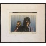 RONNIE WOOD SIGNED PRINT.