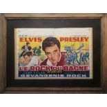 ELVIS BELGIAN JAILHOUSE ROCK POSTER. An original Belgian issue poster for 'Jailhouse Rock'.