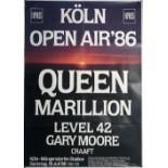 QUEEN KOLN OPEN AIR POSTER.