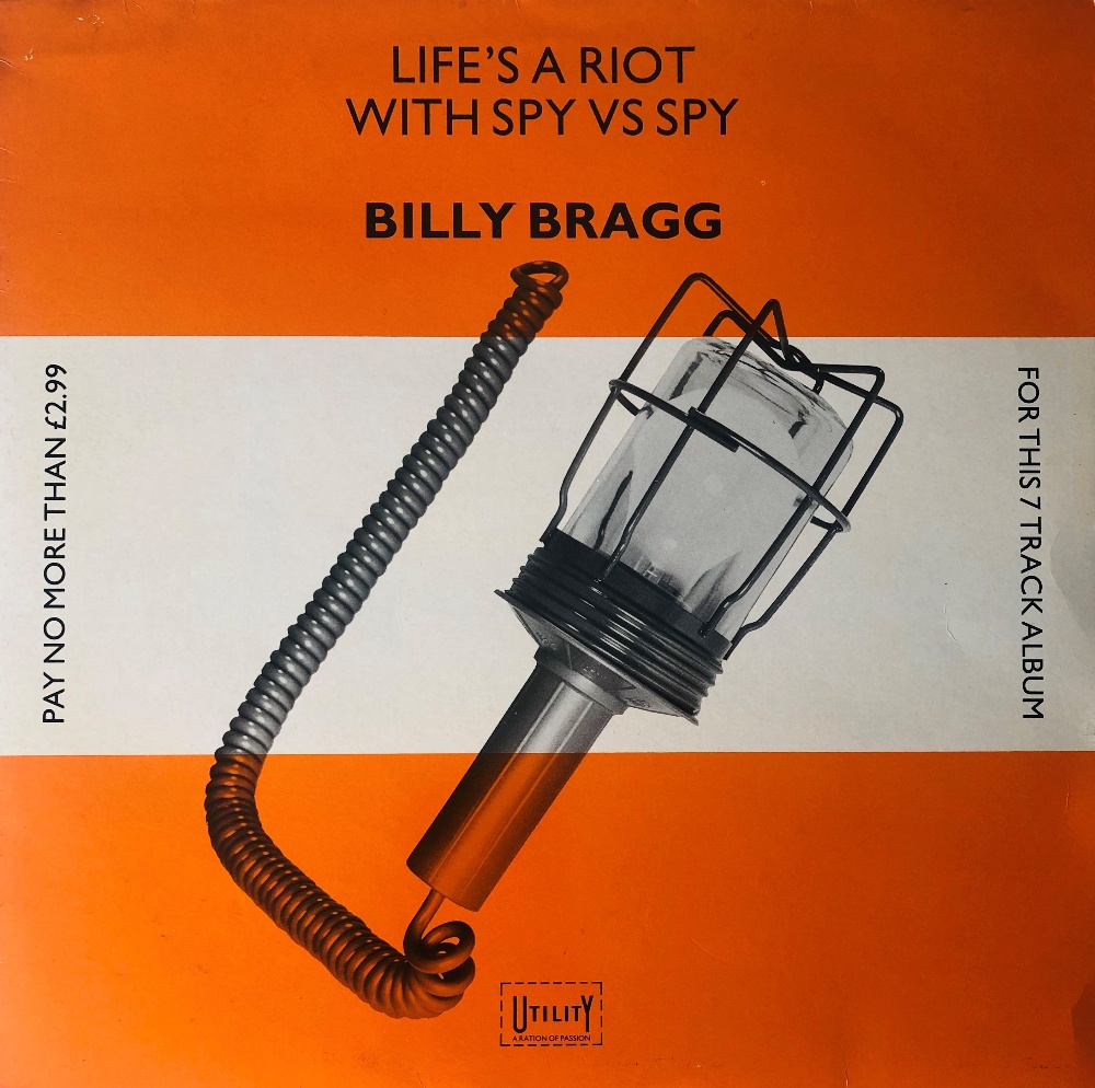 BILLY BRAGG 'LIFE'S A SPY' WITH PROMO MATERIALS. - Image 10 of 13