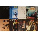METAL/HEAVY ROCK LPs. Hard hitting collection of 98 x LPs. Artists/titles include AC/DC inc.